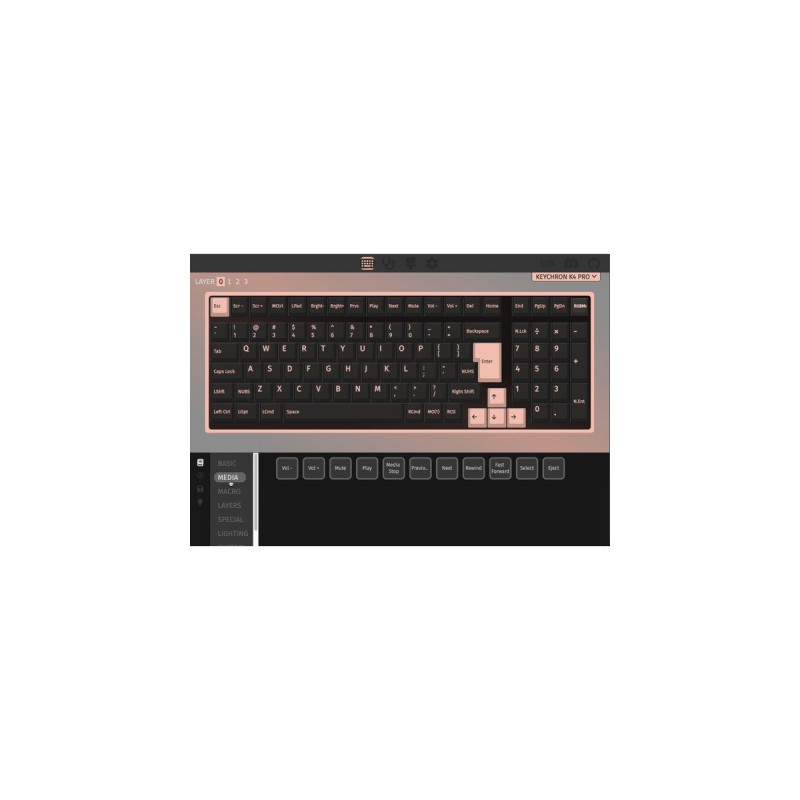 Keychron K4 Pro, Gaming-Tastatur(schwarz/blaugrau, DE-Layout, Keychron K Pro Red, Hot-Swap, Aluminiumrahmen, RGB)