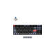 Keychron K8 Pro, Gaming-Tastatur(schwarz/blau, DE-Layout, Gateron G Pro Blue, Hot-Swap, Aluminiumrahmen, RGB)