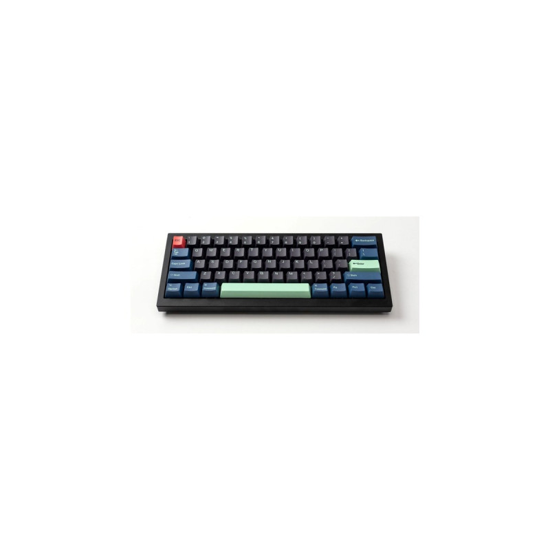 Keychron OEM Dye-Sub PBT Full Keycap-Set - Hacker, Tastenkappe(blaugrau/neon-grün, 137 Stück, DE-Layout (ISO))