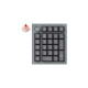 Keychron Q0+, Ziffernblock(grau, Gateron G Pro Red, Hot Swap, Aluminiumrahmen, RGB, Knob)