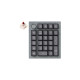 Keychron Q0+, Ziffernblock(grau, Gateron G Pro Brown, Hot Swap, Aluminiumrahmen, RGB, Knob)