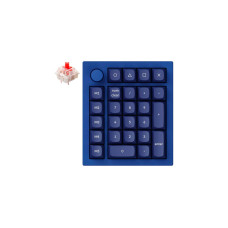 Keychron Q0+, Ziffernblock(blau, Gateron G Pro Red, Hot Swap, Aluminiumrahmen, RGB, Knob)