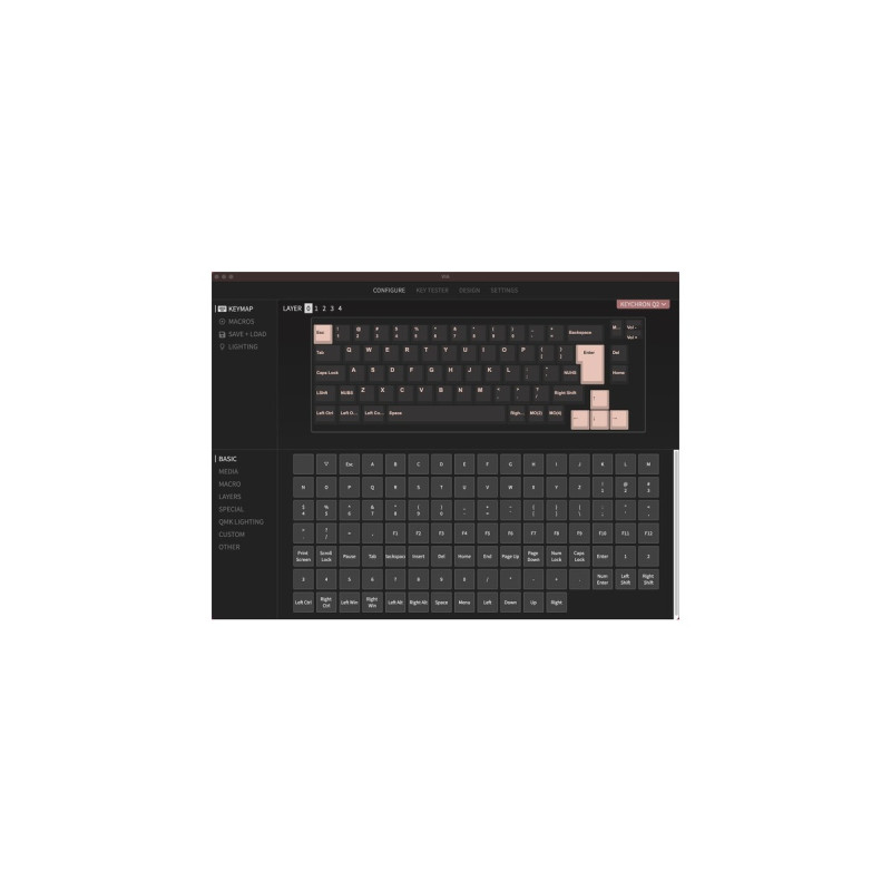 Keychron Q2 Knob, Gaming-Tastatur(schwarz/blau, DE-Layout, Gateron G Pro Brown, Hot-Swap, Aluminiumrahmen, RGB)