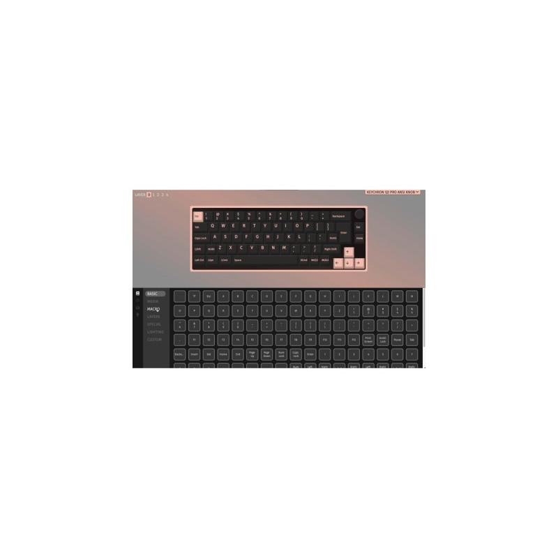 Keychron Q2 Pro, Gaming-Tastatur(schwarz/blaugrau, DE-Layout, Keychron K Pro Red, Hot-Swap, Aluminiumrahmen, RGB)