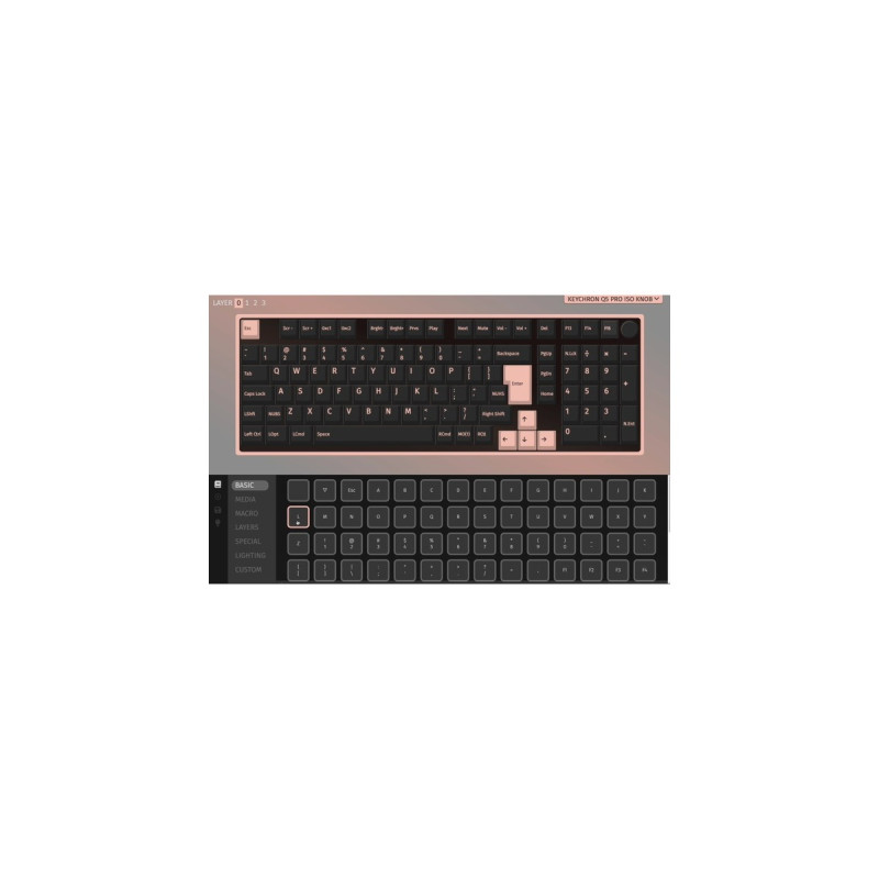 Keychron Q5 Pro, Gaming-Tastatur(schwarz/blaugrau, DE-Layout, Keychron K Pro Banana, Hot-Swap, Aluminiumrahmen, RGB)