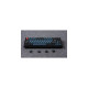Keychron Q7, Gaming-Tastatur(schwarz/blaugrau, DE-Layout, Gateron G Pro Brown, Hot-Swap, Aluminiumrahmen, RGB)