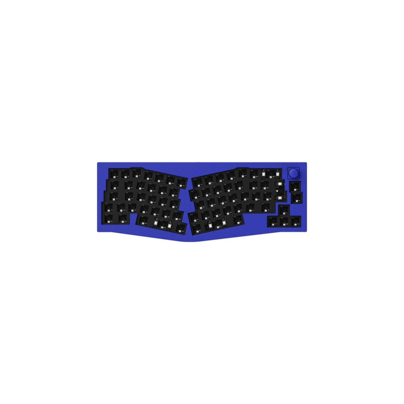 Keychron Q8 Barebone ISO Knob, Gaming-Tastatur(blau, Alice Layout, Hot-Swap, Aluminiumrahmen, RGB)