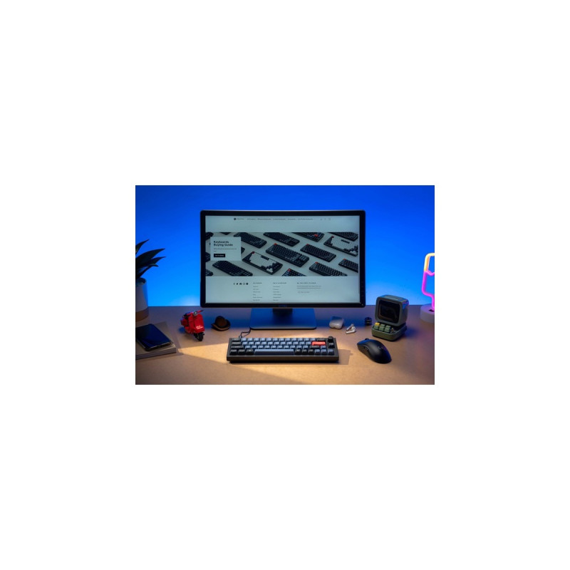 Keychron Q9 Barebone ISO Knob, Gaming-Tastatur(schwarz, Hot-Swap, Aluminiumrahmen, RGB)