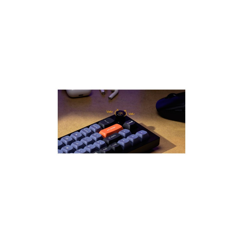 Keychron Q9 Barebone ISO Knob, Gaming-Tastatur(grau, Hot-Swap, Aluminiumrahmen, RGB)