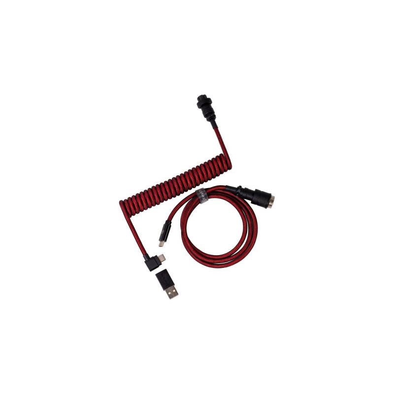 USB-C Stecker(rot, 1,08 Meter, abgewinkelter Stecker)