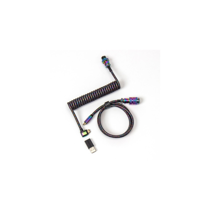 USB-C Stecker(schwarz, 1,08 Meter, abgewinkelter Stecker)