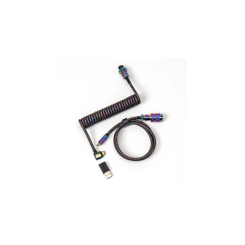 USB-C Stecker(schwarz, 1,08 Meter, abgewinkelter Stecker)