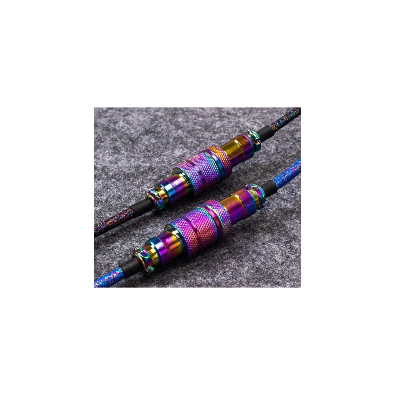 USB-C Stecker(blau, 1,08 Meter, abgewinkelter Stecker)