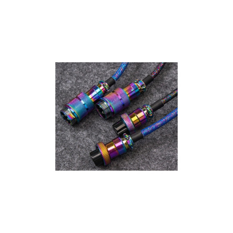 USB-C Stecker(blau, 1,08 Meter, abgewinkelter Stecker)