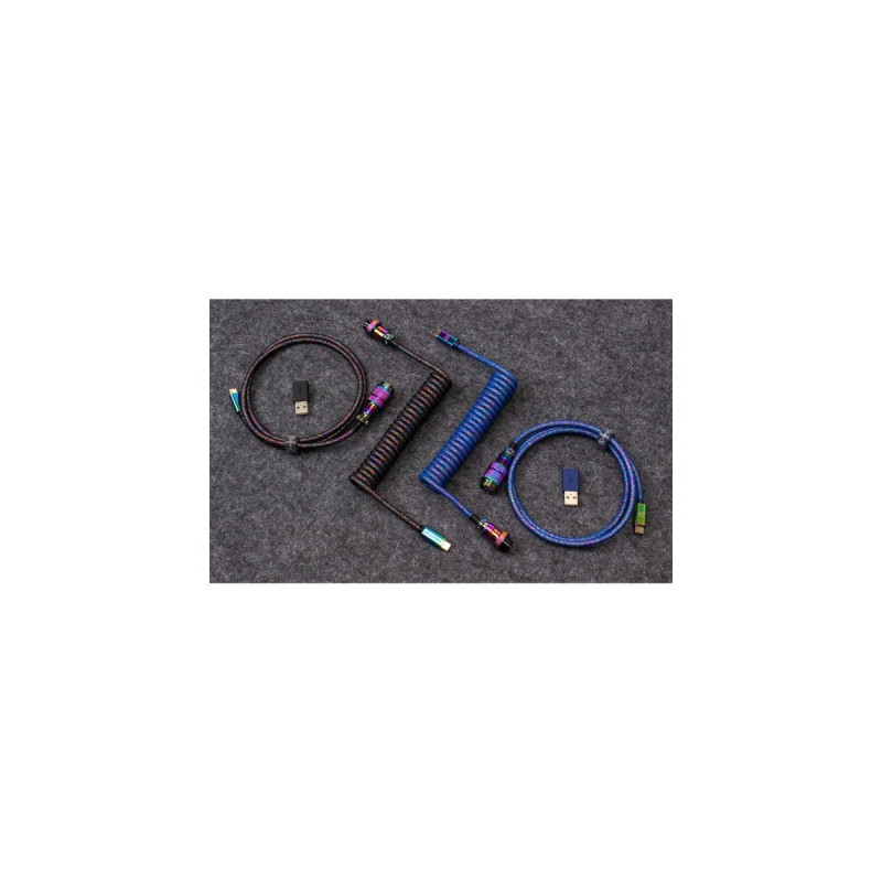 USB-C Stecker(blau, 1,08 Meter, abgewinkelter Stecker)