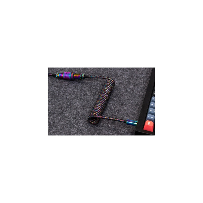 USB-C Stecker(blau, 1,08 Meter, abgewinkelter Stecker)