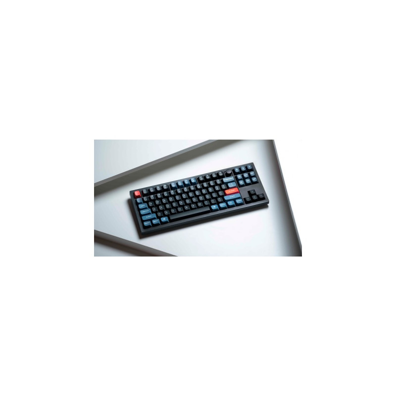 Keychron V3 Knob, Gaming-Tastatur(schwarz/blaugrau, DE-Layout, Keychron K Pro Red, Hot-Swap, RGB, Outlet)
