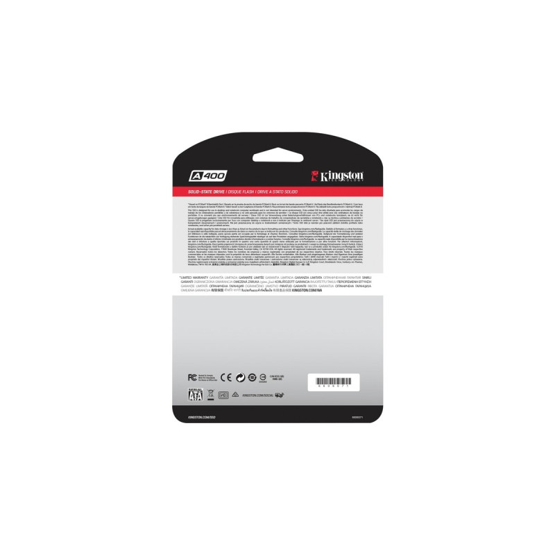 Kingston A400 480 GB, SSD(SATA 6 Gb/s, 2,5