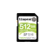 Kingston Canvas Select Plus 512 GB SDXC, Speicherkarte(schwarz, UHS-I U3, Class 10, V30)