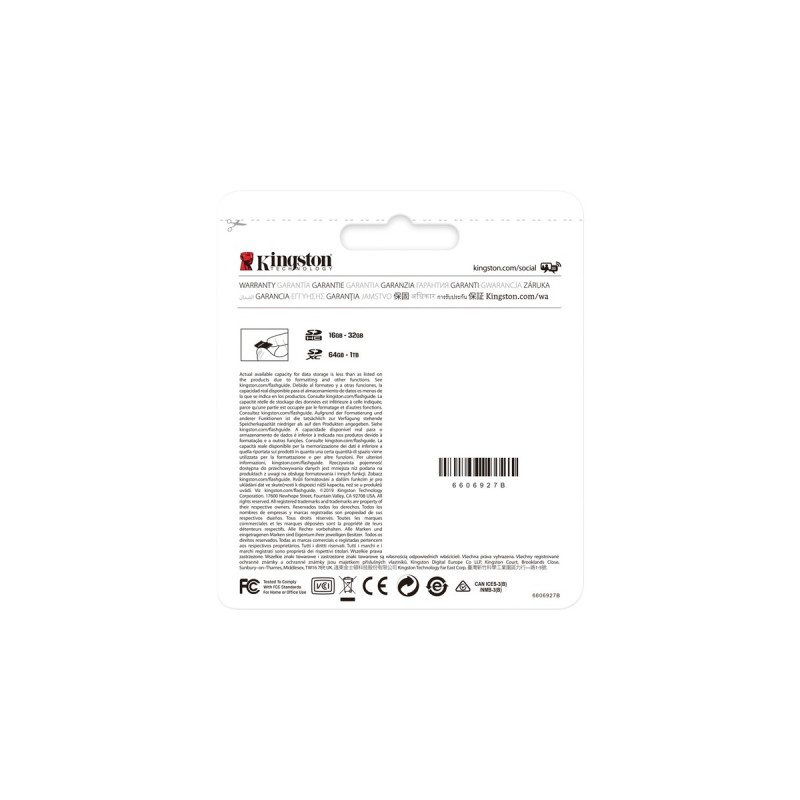 Kingston Canvas Select Plus 512 GB SDXC, Speicherkarte(schwarz, UHS-I U3, Class 10, V30)
