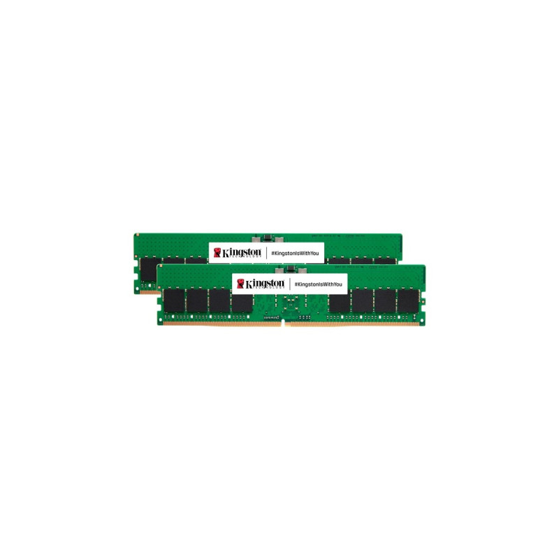 Kingston DIMM 32 GB DDR5-5200 (2x 16 GB) Dual-Kit, Arbeitsspeicher(grün, KVR52U42BS8K2-32, ValueRAM)