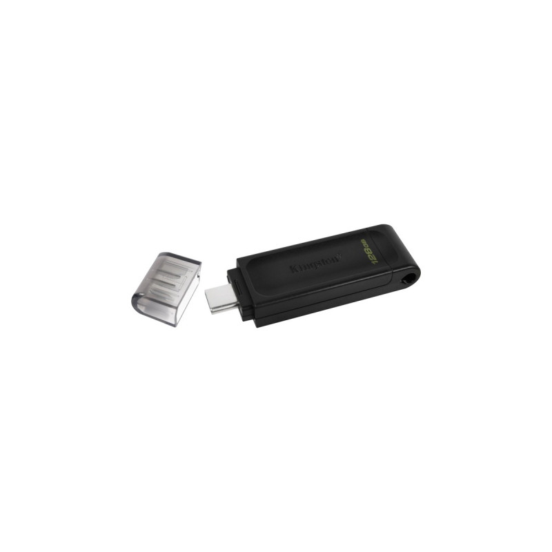 Kingston DataTraveler 70 128 GB, USB-Stick(schwarz, USB-C 3.2 (5 Gbit/s))