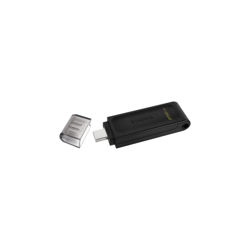 Kingston DataTraveler 70 256 GB, USB-Stick(schwarz, USB-C 3.2 (5 Gbit/s))