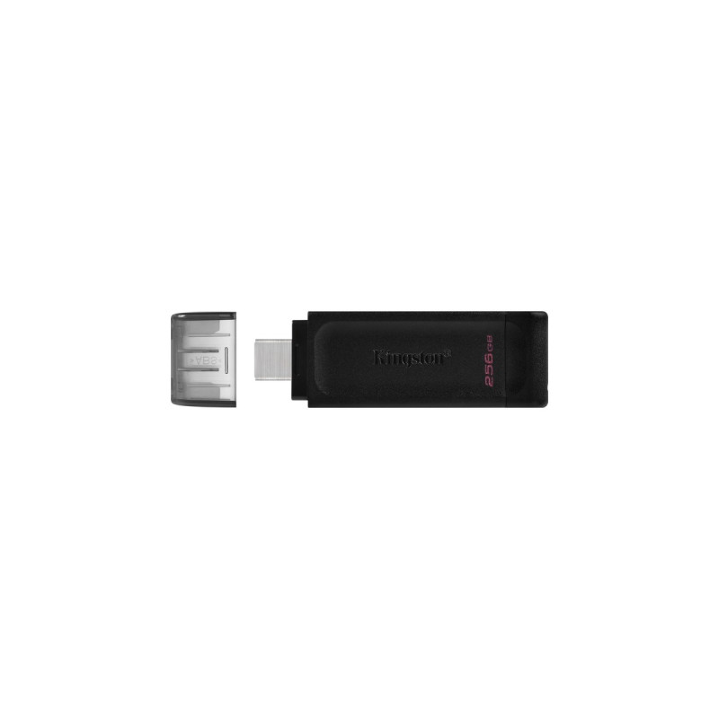 Kingston DataTraveler 70 256 GB, USB-Stick(schwarz, USB-C 3.2 (5 Gbit/s))