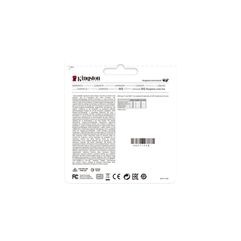 Kingston DataTraveler 70 256 GB, USB-Stick(schwarz, USB-C 3.2 (5 Gbit/s))