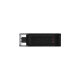 Kingston DataTraveler 70 64 GB, USB-Stick(schwarz, USB-C 3.2 (5 Gbit/s))