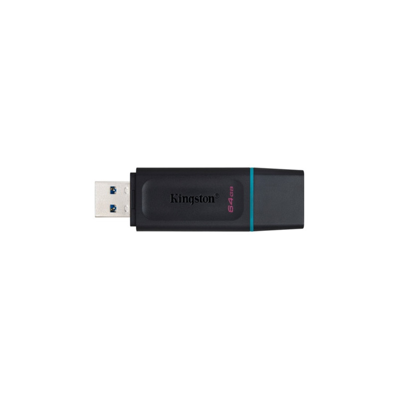 Kingston DataTraveler Exodia 64 GB, USB-Stick(schwarz/türkis, USB-A 3.2 Gen 1)