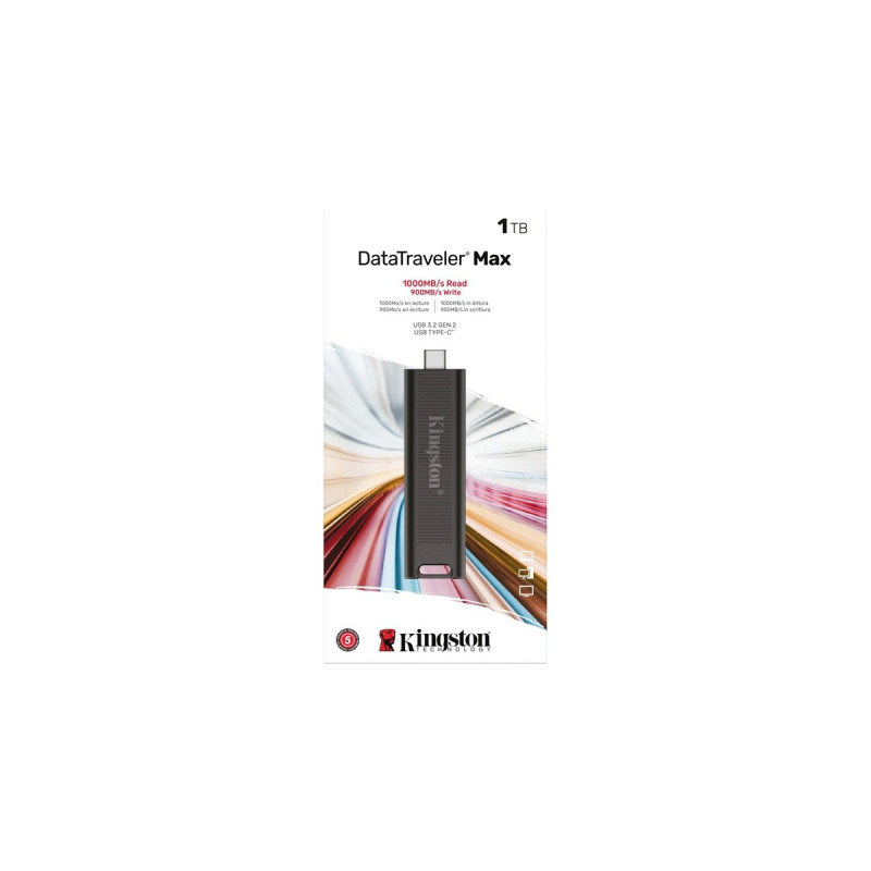 Kingston DataTraveler Max 1 TB, USB-Stick(schwarz, USB-C 3.2 Gen 2)
