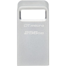 Kingston DataTraveler Micro 256 GB, USB-Stick(silber, USB-A 3.2 Gen 1)