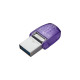 Kingston DataTraveler microDuo 3C 128 GB, USB-Stick(violett/transparent, USB-A 3.2 Gen 1, USB-C 3.2 Gen 1)