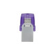 Kingston DataTraveler microDuo 3C 128 GB, USB-Stick(violett/transparent, USB-A 3.2 Gen 1, USB-C 3.2 Gen 1)