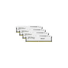 Kingston FURY DIMM 128 GB DDR5-5200 (4x 32 GB) Quad-Kit, Arbeitsspeicher(weiß, KF552C40BWK4-128, Fury Beast, INTEL XMP)