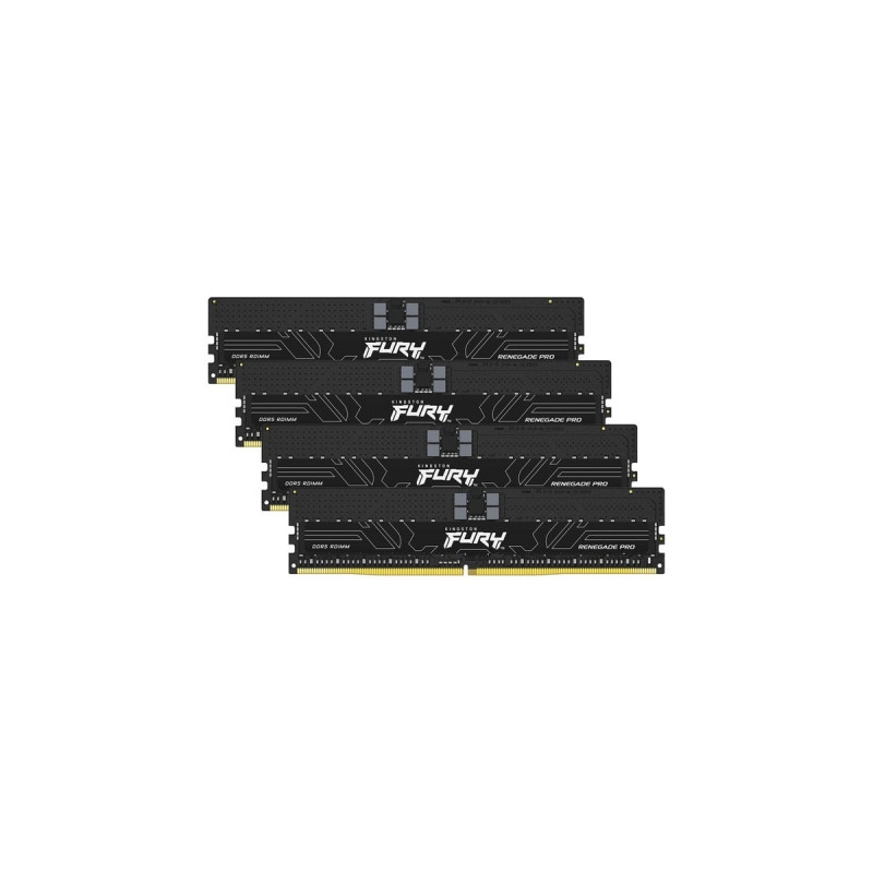 Kingston FURY DIMM 128 GB DDR5-5600 (4x 32 GB) Quad-Kit, Arbeitsspeicher(schwarz, KF556R36RBK4-128, Renegade PRO, INTEL XMP)