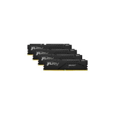 Kingston FURY DIMM 128 GB DDR5-5600 (4x 32 GB) Quad-Kit, Arbeitsspeicher(schwarz, KF556C40BBK4-128, Fury Beast, INTEL XMP)
