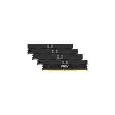 Kingston FURY DIMM 128 GB DDR5-6000 (4x 32 GB) Quad-Kit, Arbeitsspeicher(schwarz, KF560R32RBK4-128, Renegade Pro, INTEL XMP)
