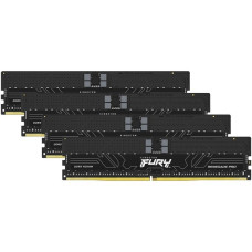 Kingston FURY DIMM 128 GB DDR5-6400 (4x 32 GB) Quad-Kit, Arbeitsspeicher(schwarz, KF564R32RBK4-128, Renegade Pro, INTEL XMP)
