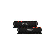 Kingston FURY DIMM 16 GB DDR4-3600 (2x 8 GB) Dual-Kit, Arbeitsspeicher(schwarz, KF436C16RBAK2/16, Renegade RGB, INTEL XMP)