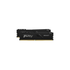 Kingston FURY DIMM 16 GB DDR4-3733 (2x 8 GB) Dual-Kit, Arbeitsspeicher(schwarz, KF437C19BBK2/16, Beast, INTEL XMP)