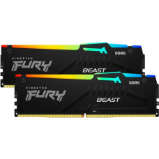 Kingston FURY DIMM 16 GB DDR5-5200 (2x 8 GB) Dual-Kit, Arbeitsspeicher(schwarz, KF552C36BBEAK2-16, Beast RGB, AMD EXPO, Outlet)