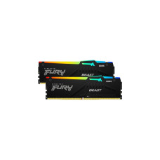 Kingston FURY DIMM 16 GB DDR5-5200 (2x 8 GB) Dual-Kit, Arbeitsspeicher(schwarz, KF552C36BBEAK2-16, Beast RGB, AMD EXPO)