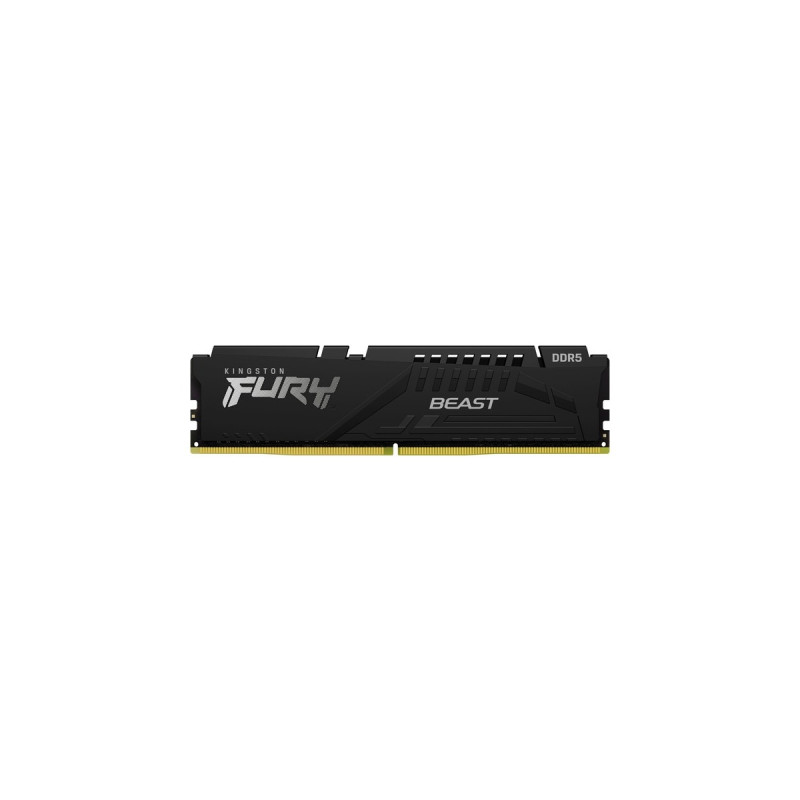 Kingston FURY DIMM 16 GB DDR5-5200, Arbeitsspeicher(schwarz, KF552C40BB-16, FURY Beast, INTEL XMP)