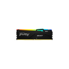 Kingston FURY DIMM 16 GB DDR5-5200, Arbeitsspeicher(schwarz, KF552C40BBA-16, Fury Beast RGB, INTEL XMP)