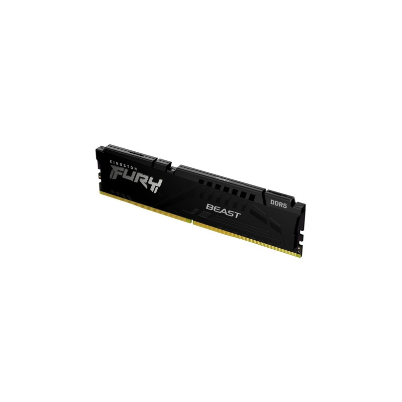 Kingston FURY DIMM 16 GB DDR5-5600, Arbeitsspeicher(schwarz, KF556C40BB-16, FURY Beast, INTEL XMP)