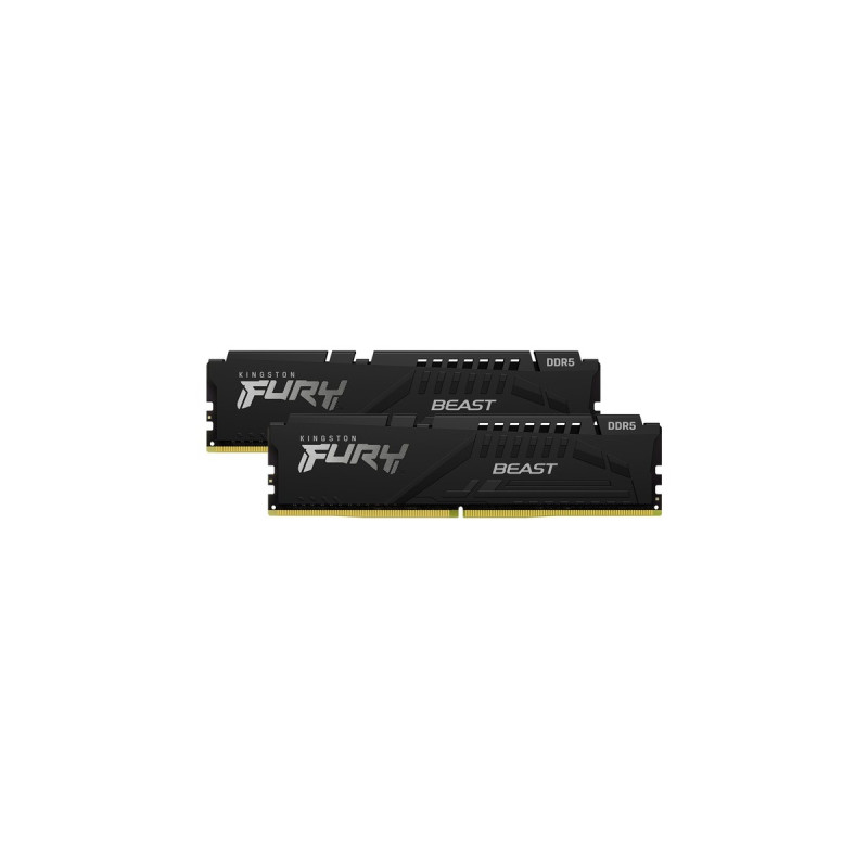 Kingston FURY DIMM 16 GB DDR5-6000 (2x 8 GB) Dual-Kit, Arbeitsspeicher(schwarz, KF560C40BBK2-16, Beast, INTEL XMP)