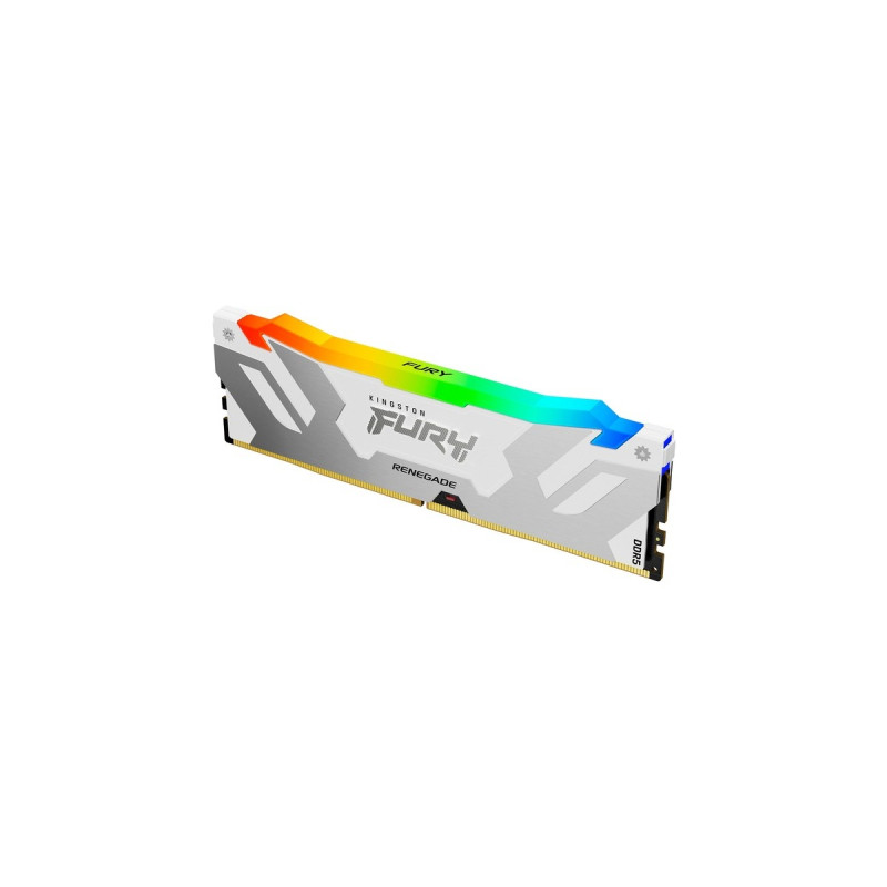 Kingston FURY DIMM 16 GB DDR5-6800, Arbeitsspeicher(weiß, KF568C36RWA-16, Renegade RGB, INTEL XMP)
