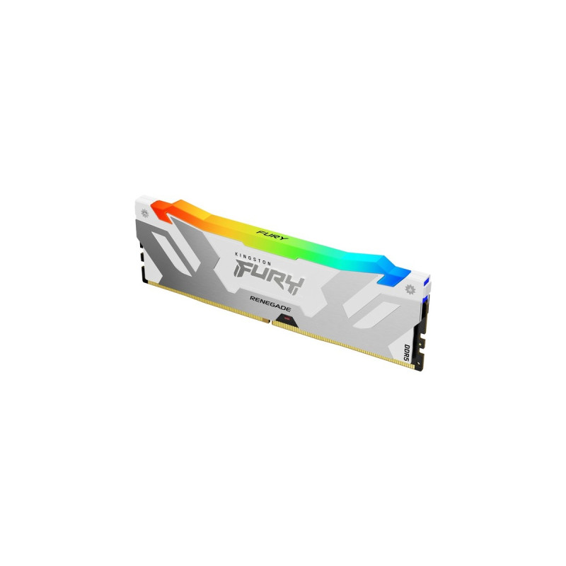Kingston FURY DIMM 16 GB DDR5-6800, Arbeitsspeicher(weiß, KF568C36RWA-16, Renegade RGB, INTEL XMP)
